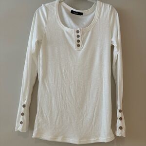 Sunbs Ribbed Henley Long Sleeve Shirt